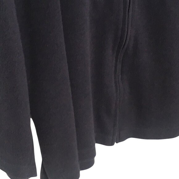 Nautical Moving Bleu Sweater Women Large Navy Blue Full Zip Embroidered Cardigan - Picture 13 of 16